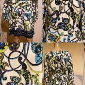 Laundry by Shelli Segal long- sleeved dress